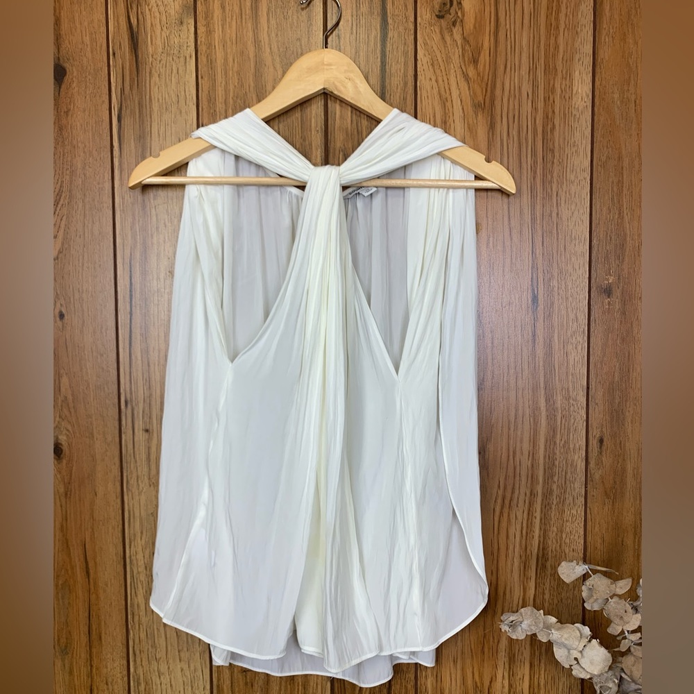 Country Road Knotted Two-Way Blouse Size Xs - Picture 5 of 10
